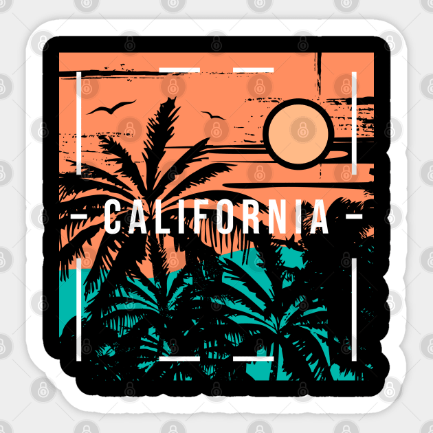 California Sticker by TambuStore